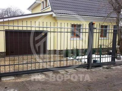 Металлические откатные ворота решетчатые