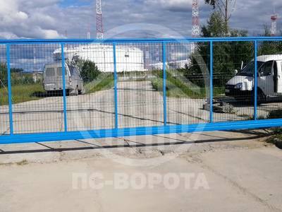 Откатные ворота из 3д сетки